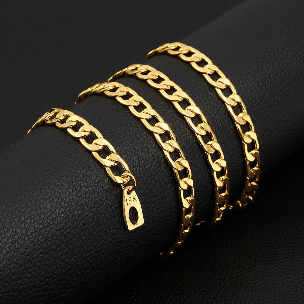 Wholesale Jewelry: 10mm Gold-plated Figaro Chain, European Figaro Chain