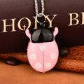 Multi-color ladybug pocket watch Wall watch Small beetle pocket watch quartz necklace pocket watch