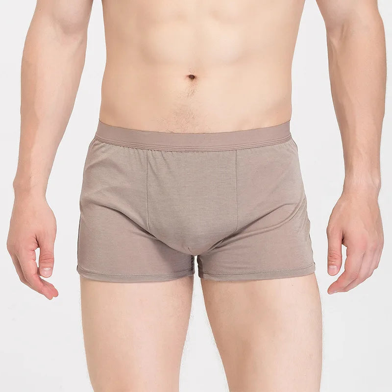 Silk boxers men's original big red loose sports boxers mulberry silk big breathable shorts 9068
