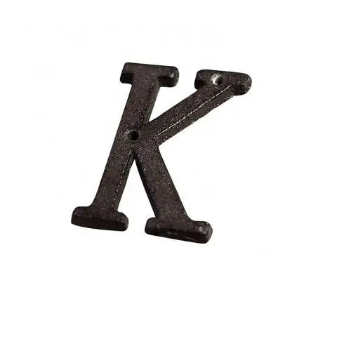 Retro Style Groceries Cast Iron Metal Creative DIY House Doorplate Letter Symbol