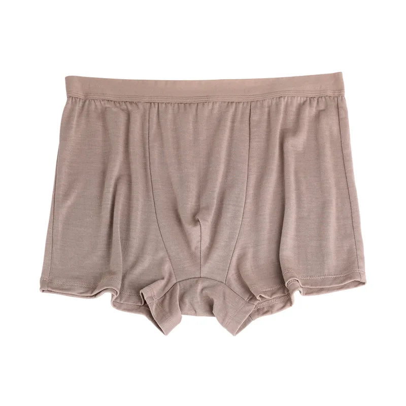 Silk boxers men's original big red loose sports boxers mulberry silk big breathable shorts 9068