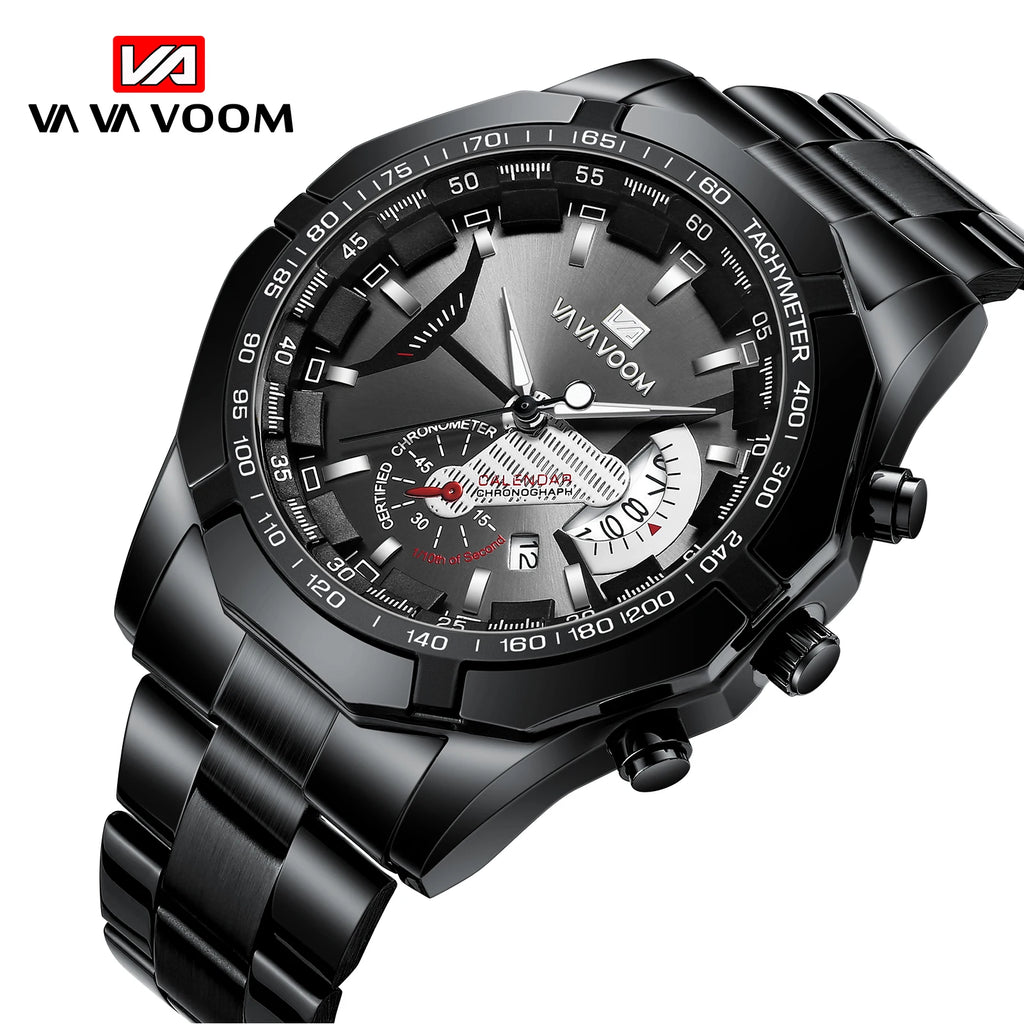 VAVAVOOM Fashion Business Wristwatch Montre Homme Male Watch Men Waterproof Casual Quartz Men's Watches Clock Relogio Masculino
