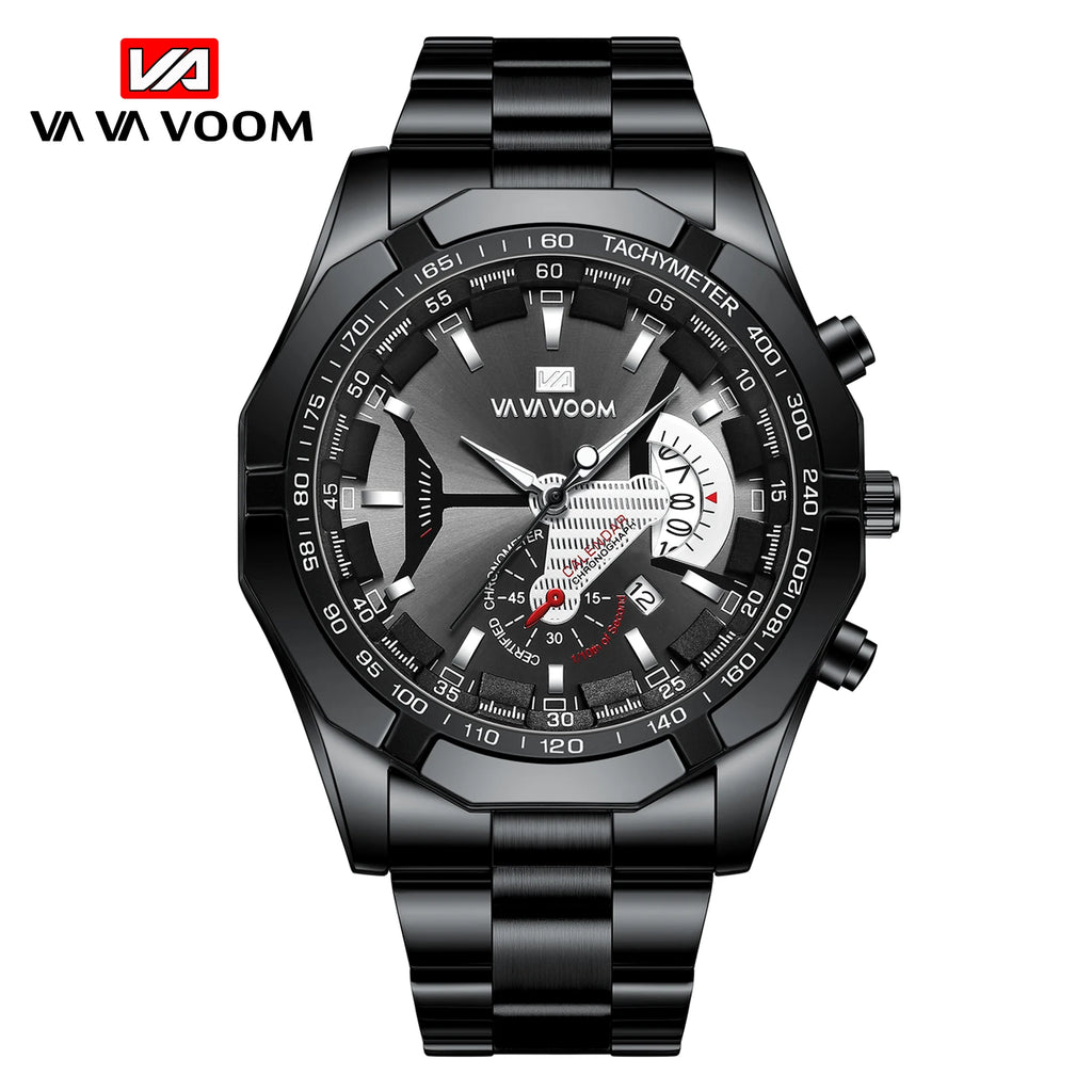 VAVAVOOM Fashion Business Wristwatch Montre Homme Male Watch Men Waterproof Casual Quartz Men's Watches Clock Relogio Masculino
