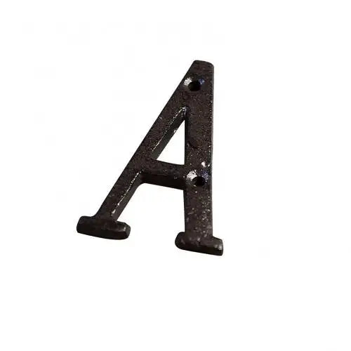Retro Style Groceries Cast Iron Metal Creative DIY House Doorplate Letter Symbol