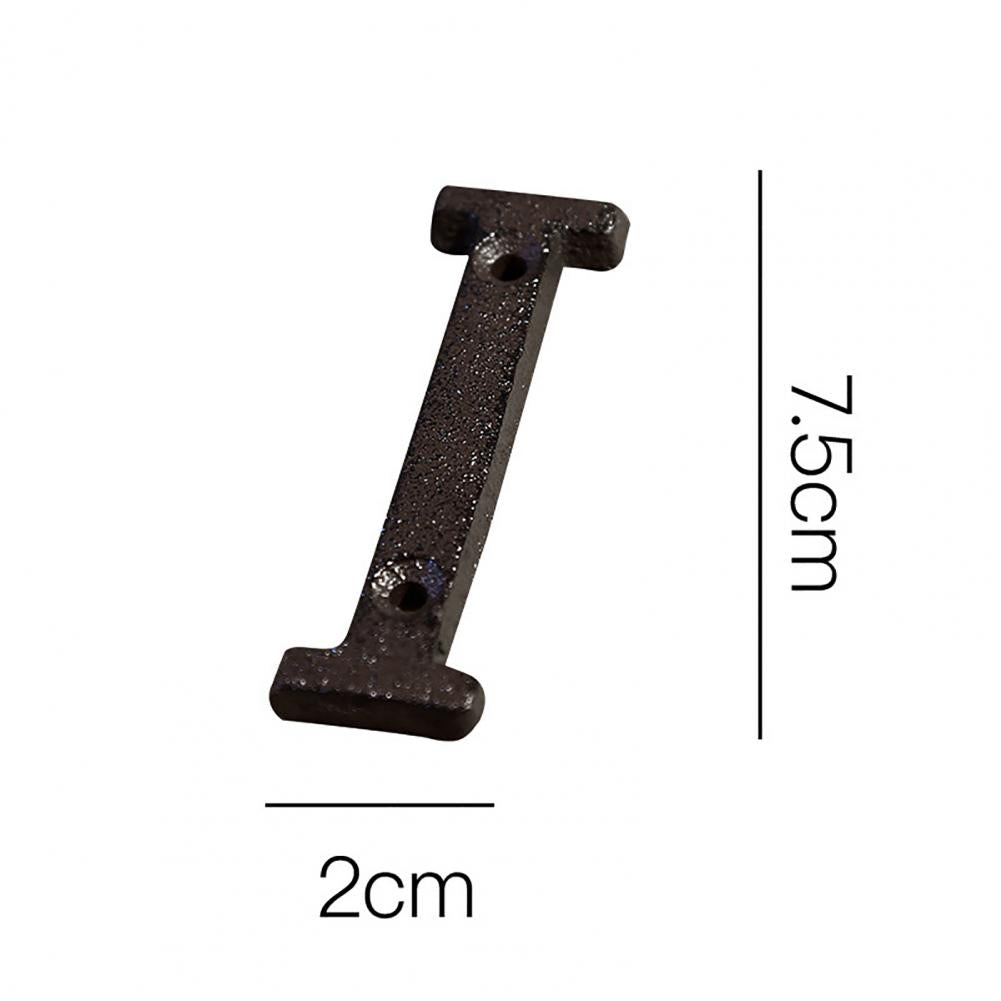 HOT SALES !!! Retro Style Groceries Cast Iron Metal Creative DIY House Doorplate Letter Symbol