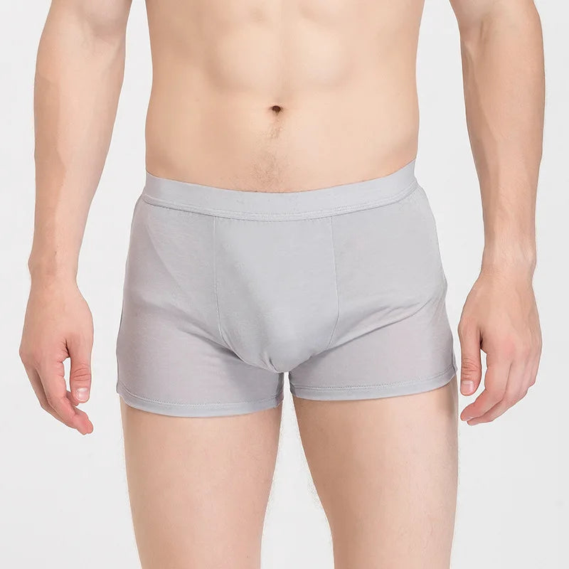 Silk boxers men's original big red loose sports boxers mulberry silk big breathable shorts 9068