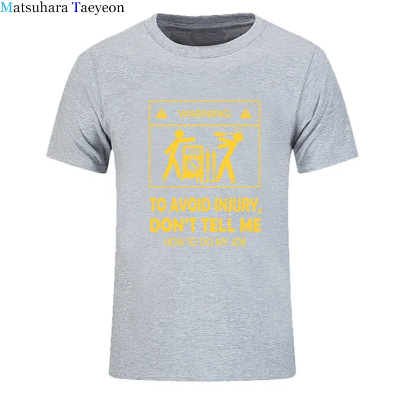 2024 New T-shirts Cool Tee Shirt Don't Tell Me How To Do My Job Electrician Funny T-Shirt Casual Fashion Cotton tshirt