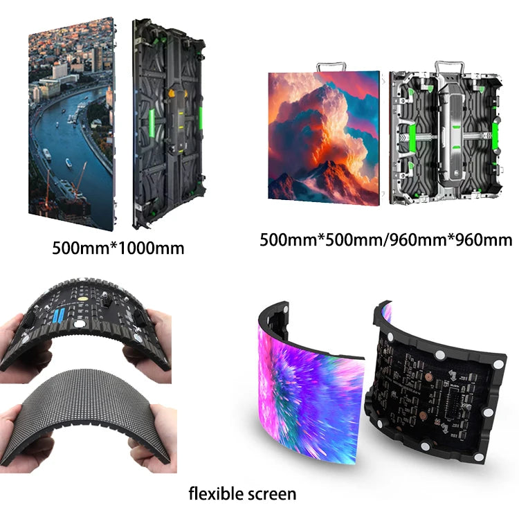 LED Video Wall P2.5 P3 P4 P5 LED Pantallas Gigantes HD Indoor Outdoor Panel Prices Led Display Advertising Screen