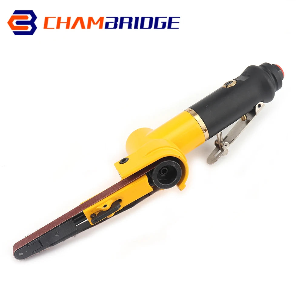10mm x 330mm Pneumatic Sander Air Belt Sander Set Air Belt Grinder for Grinding Polishing Pneumatic Grinder Machine Tools