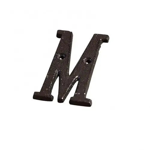 Retro Style Groceries Cast Iron Metal Creative DIY House Doorplate Letter Symbol