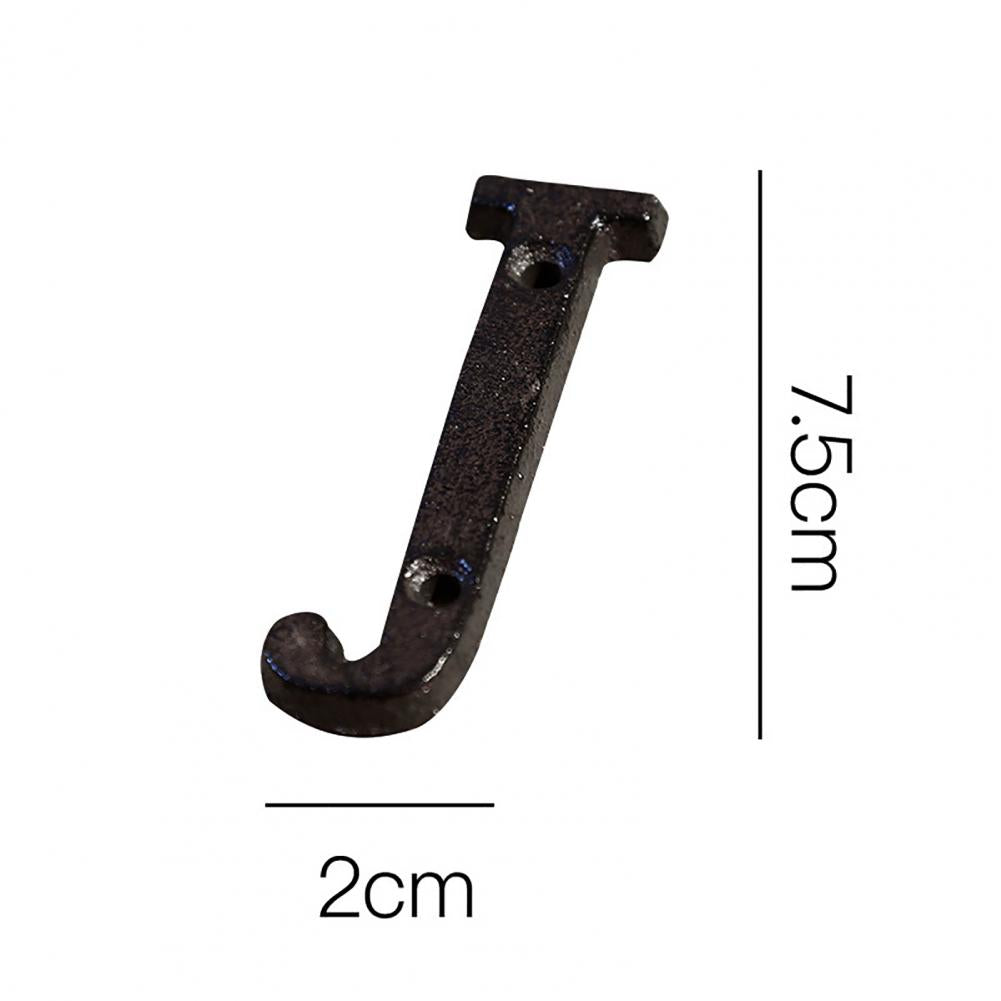 HOT SALES !!! Retro Style Groceries Cast Iron Metal Creative DIY House Doorplate Letter Symbol