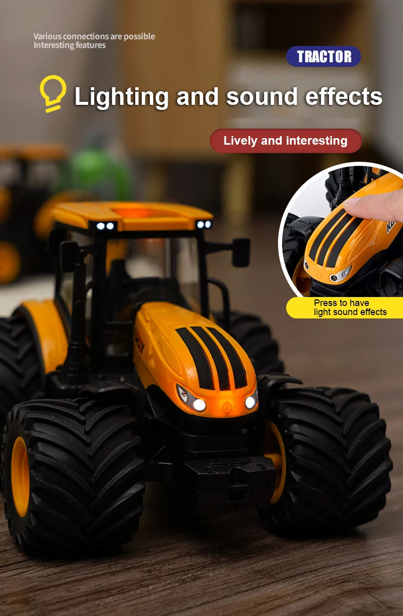 Children Toys Car Models Tractor Multiple Accessories To Choose From