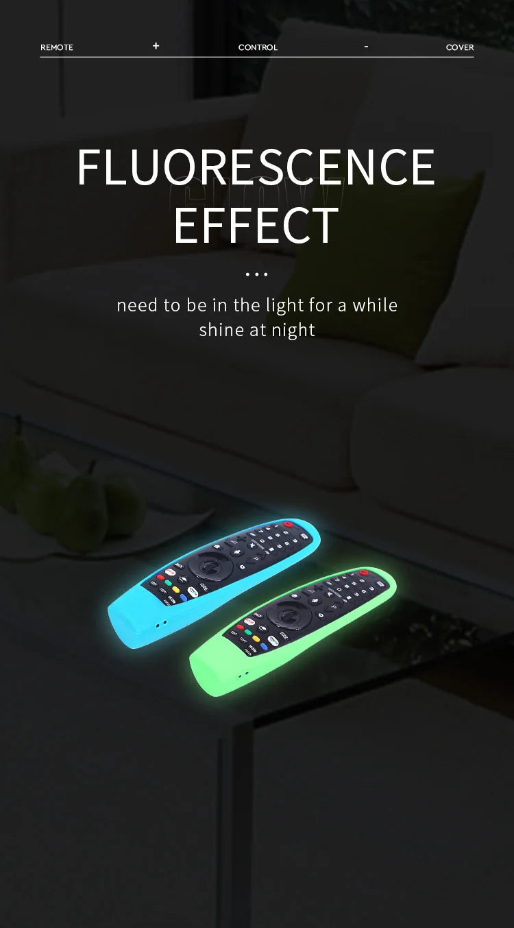 1 Piece Luminous Silicone Protective Case For  LG Smart TV Magic Remote MR20GA MR19BA MR18BA MR650A MR650 MR600