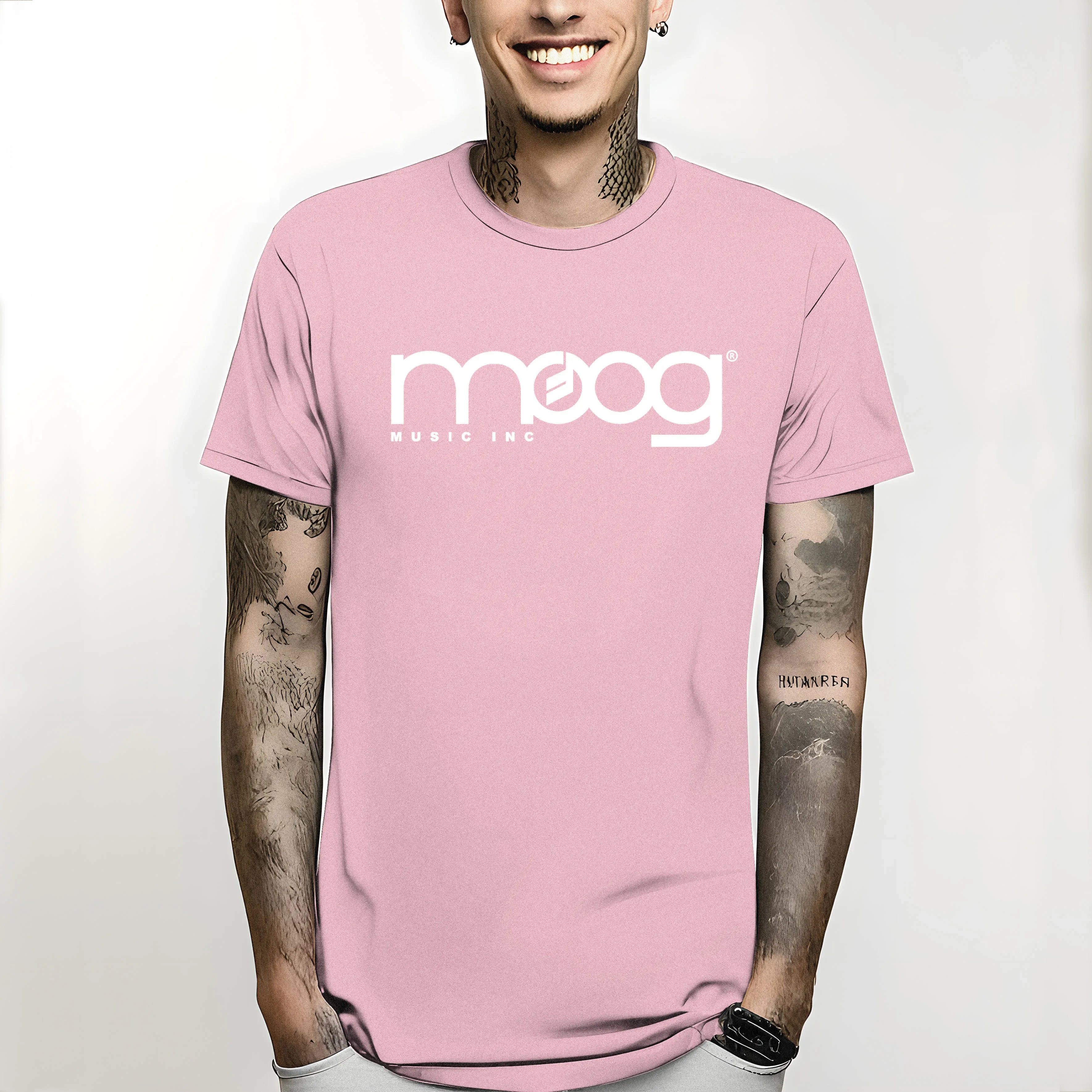 T Shirt Est Top TeesFashion Style Men Tee100% Cotton Classic Te 2024 New Moog Tshirt Synth Music Inc Minimoog Analog  Fashion
