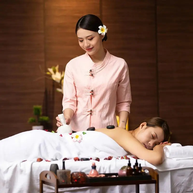 Beauty Salon Beautician Work Clothes Women Suits Health Club Clothes Moxibustion Therapy Center Technician Clothes Cotton Linen