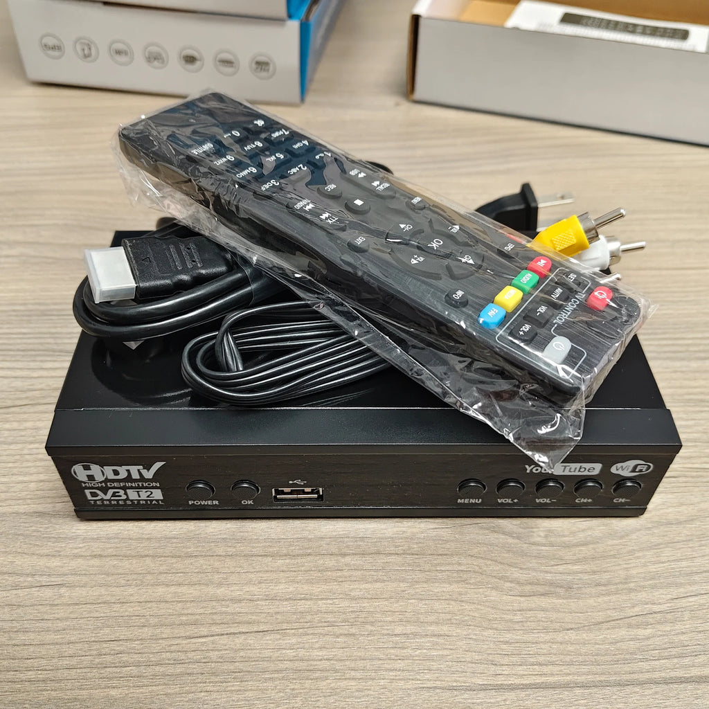 DVB-T2/C Terrestrial Digital TV Set-Top Box, PVR HD Video & Audio, Digital TV Receiver, TV Box