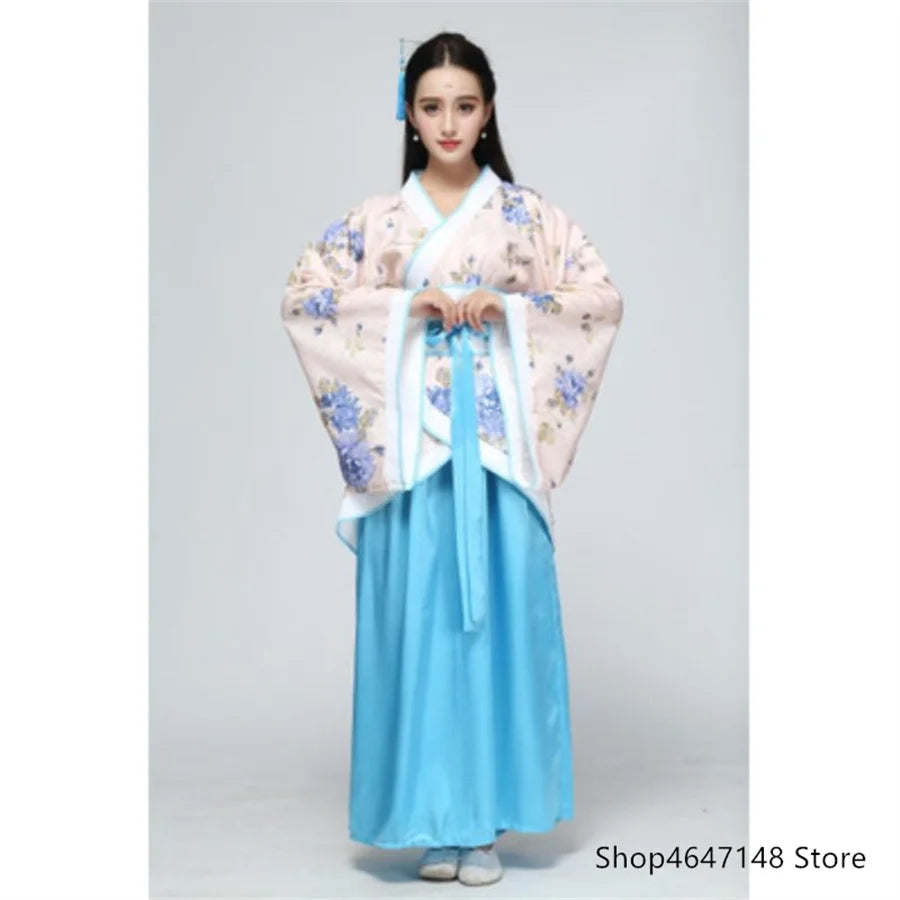 Men Woman Stage Dance Dress Chinese Traditional Costumes New Year Adult Tang Suit Performance Hanfu Female Cheongsam