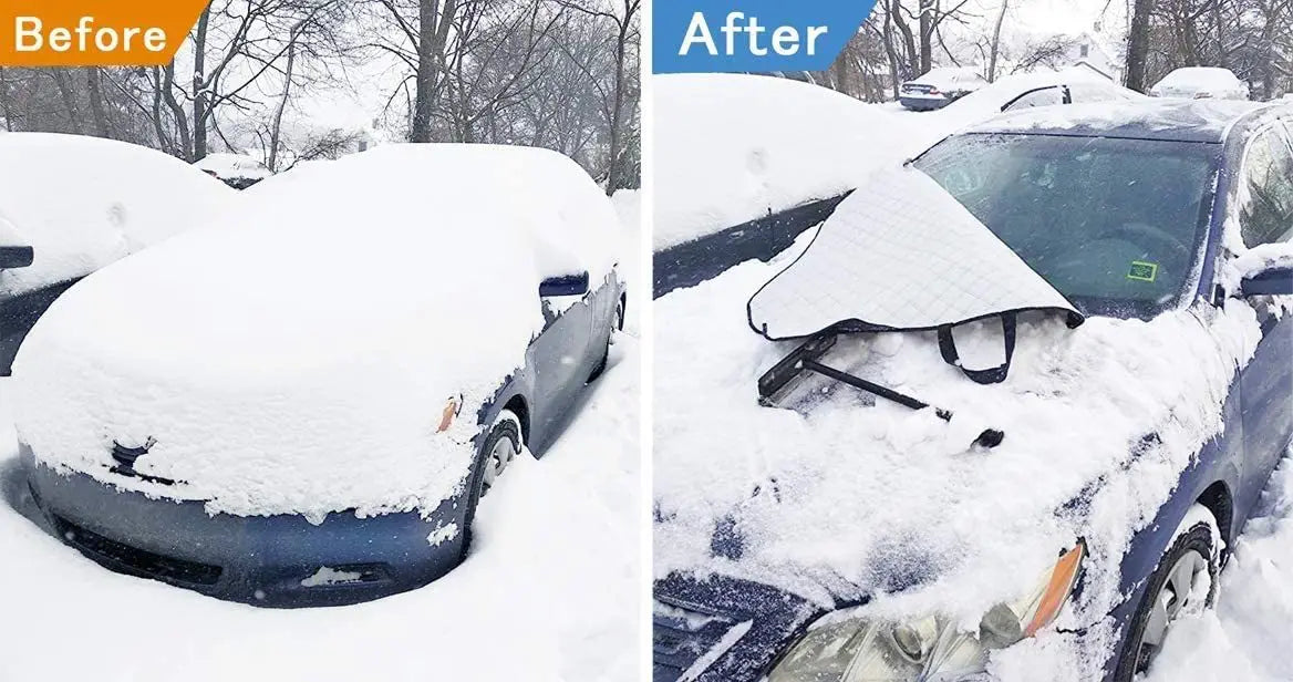 Car Exterior Protection Snow Blocked Car Covers Snow Ice Protector Visor Sun Shade Front Rear Windshield Cover Block Shields