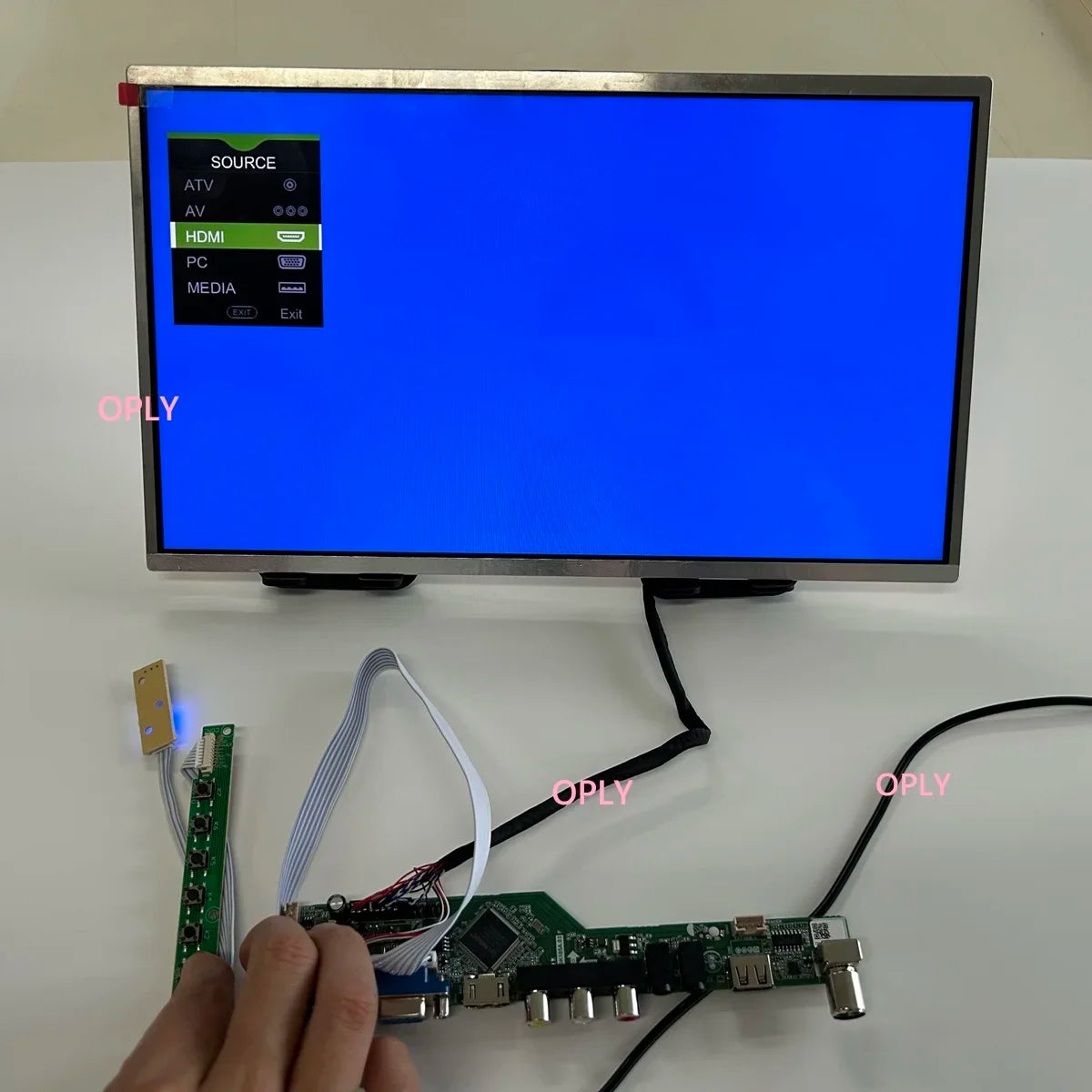 TV Controller board kit for LG LP156WH2 LP156WH2-TLE1/TLEA 1366x768 15.6" HDMI-compatible RF USB AV VGA Audio LED Screen monitor