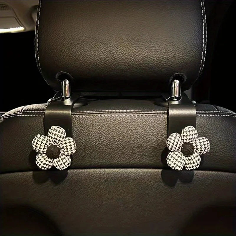 2pcs Car Hooks Seat Back Hook Vehicle Headrest Organizer Storage Hanger Groceries Handbag Women Car Accessories