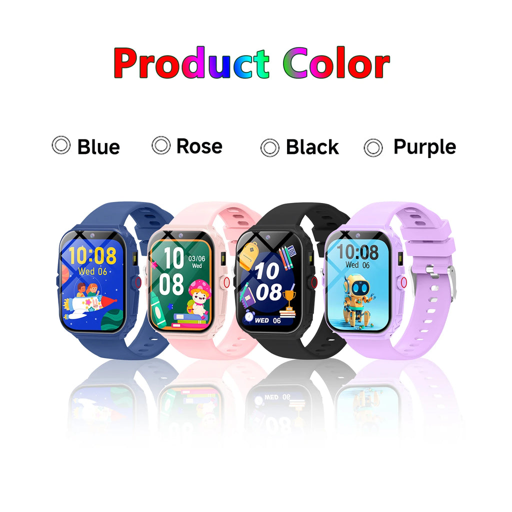 2026 New Smart Watch For Children HD Touch Screen Camera 18 Games Sleep Monitoring Alarm Clock Calculator Birthday Gift Boy Girl