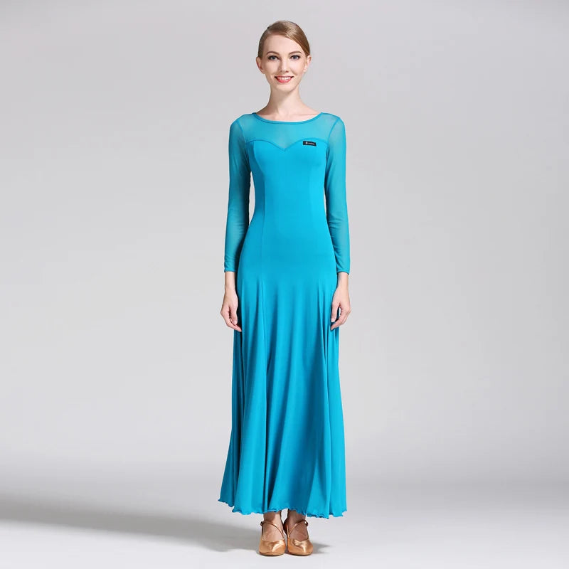 Women Ballroom Dance Dress Women Red Costume Ice Silk Sleeveless V Collar Waltz Evening Dresses Ballroom Dancing Performance