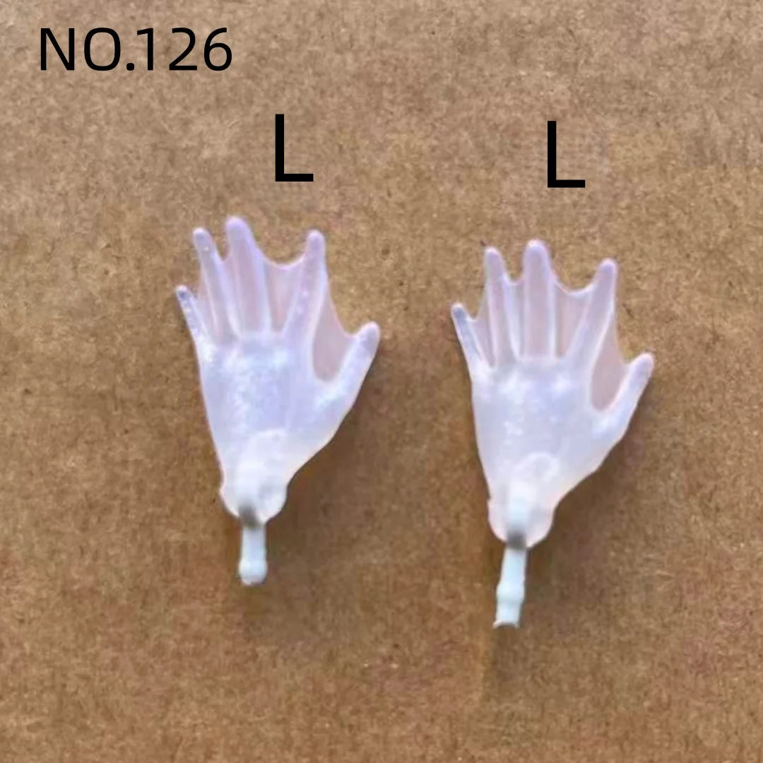 Rainbow Doll Hands With Colorful Nail Polish White Brown Beige Black Doll Parts Male Female Doll Hands Parts