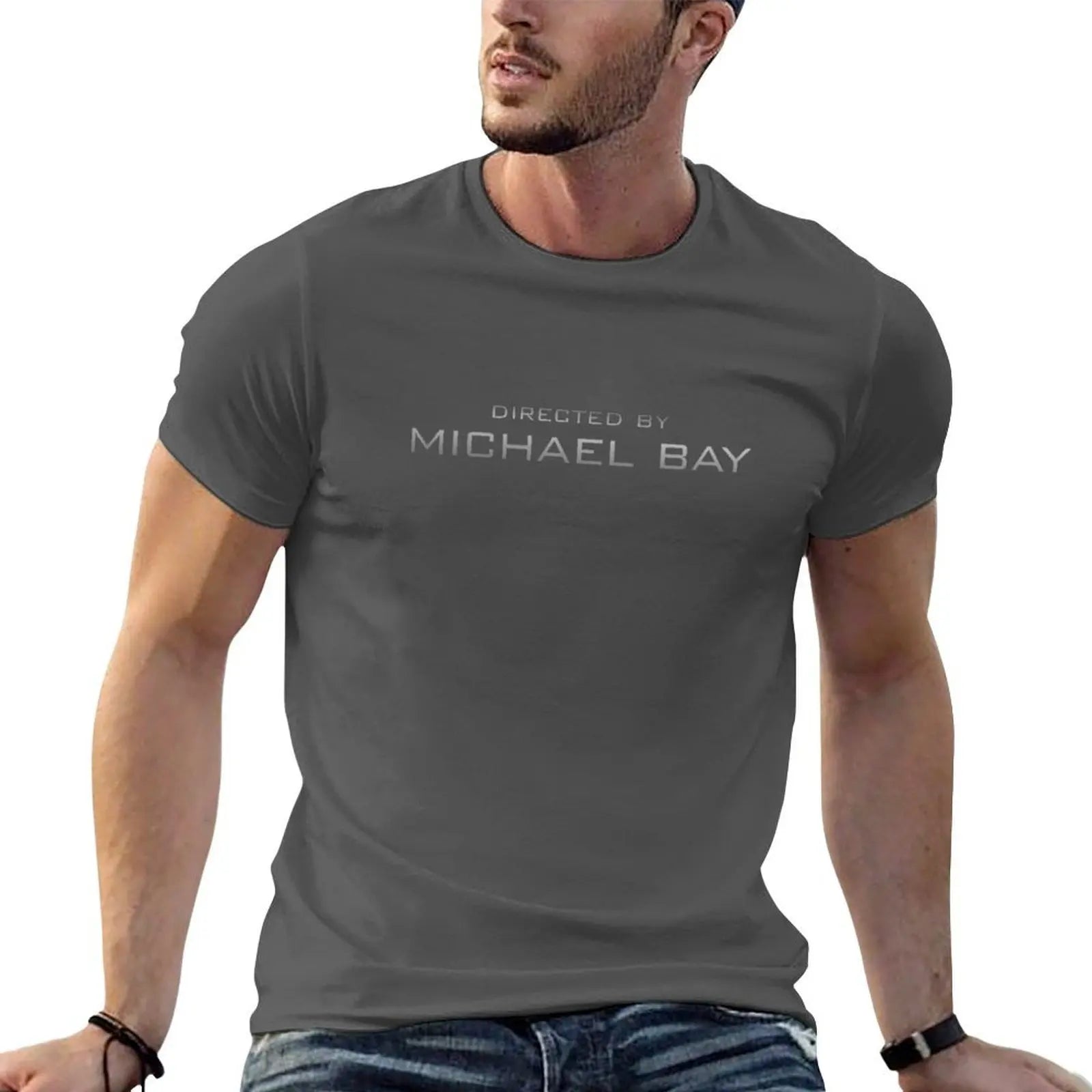 Directed by Michael Bay (2007) T-Shirt mens graphic t shirts t shirt men 100% cotton luxury brand man t shirt designer T-shirt