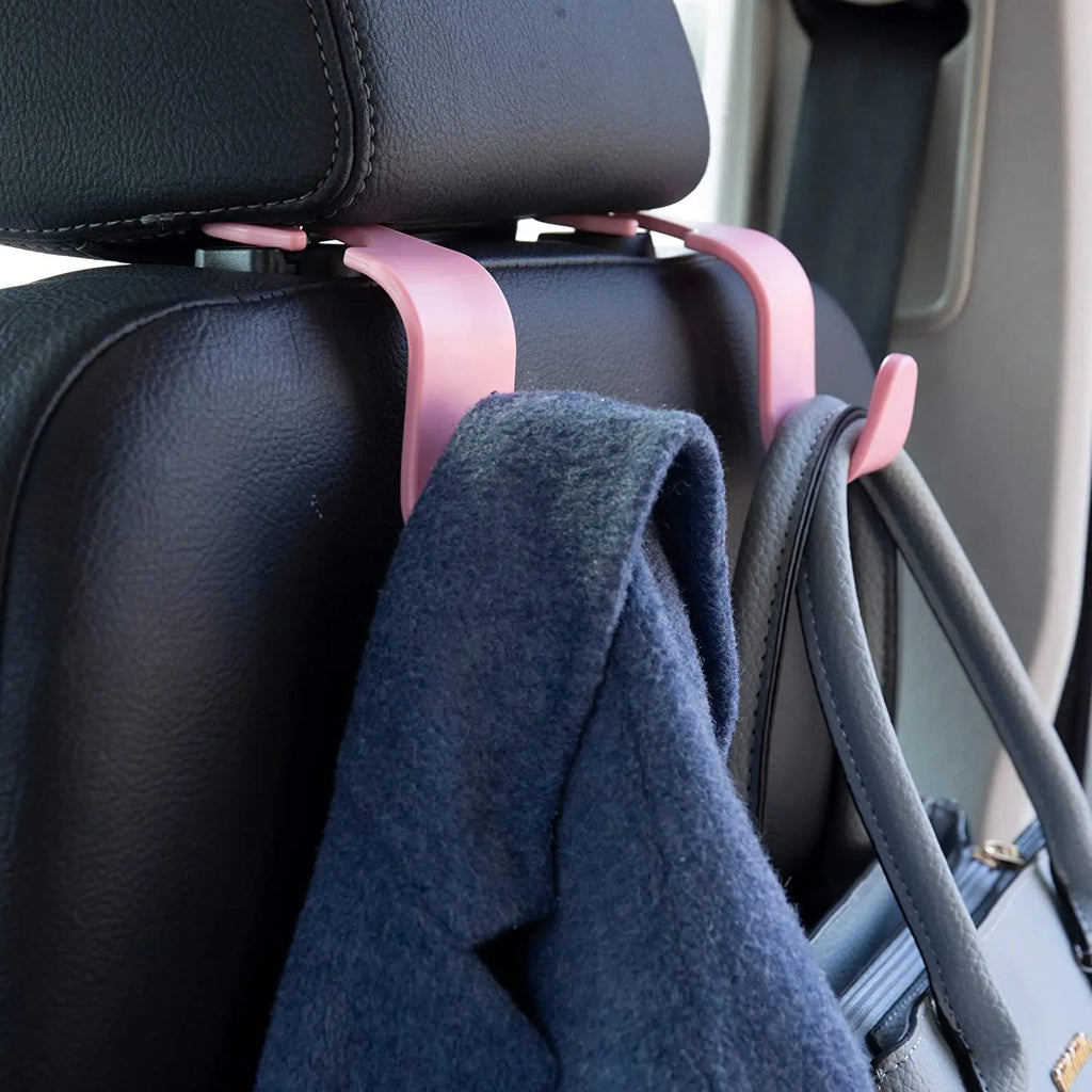 2pcs Universal Car Seat Headrest Hook Storage Hanger for Handbag Purse Coat Groceries
