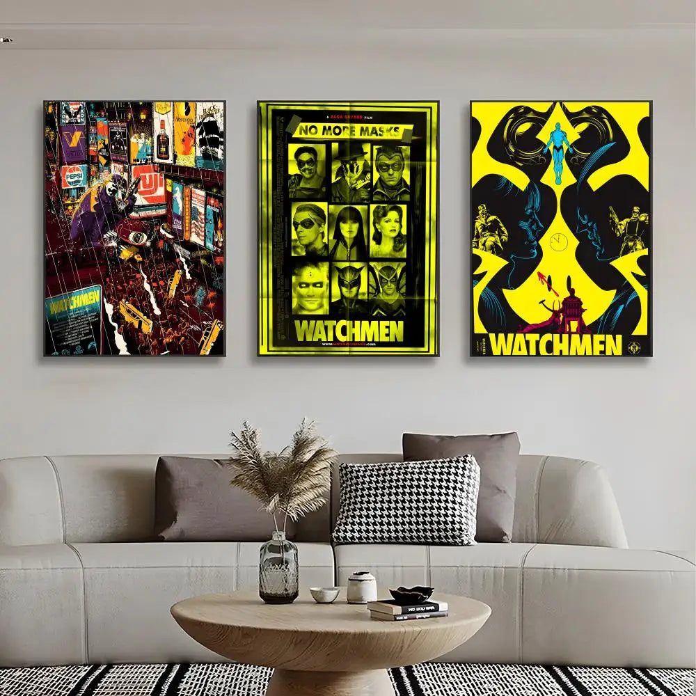 w-Watchmen Poster Wall Art Print Poster Decorative Mural Home Decor Gift Unframed