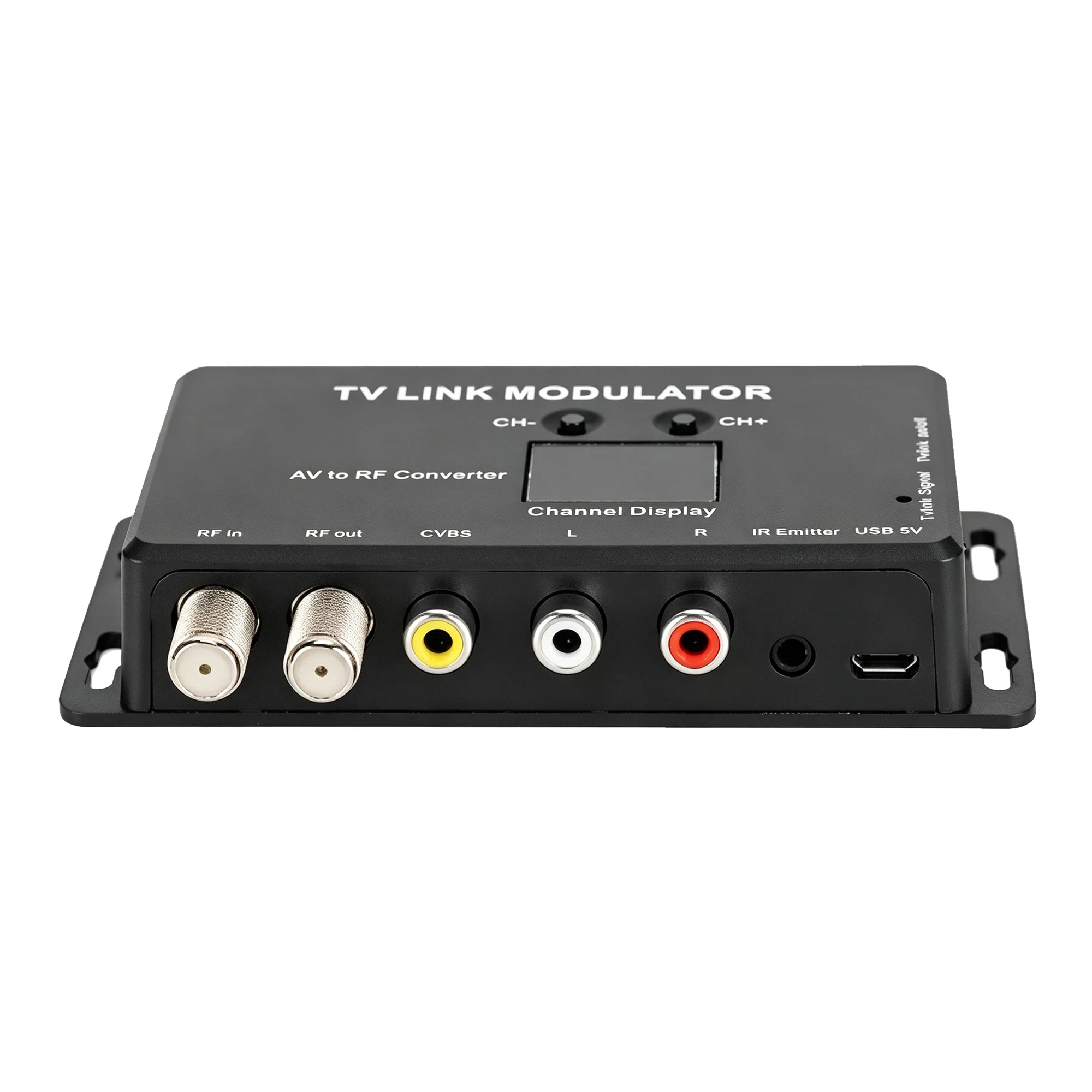 TV LINK Modulator， AV to RF ，IR Extender with Channel Display， Analog TV Self-Produced Program Insertion Device