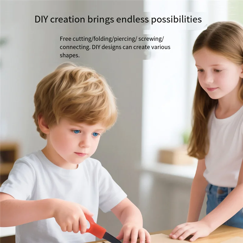 Cardboard Tools With Cutter& Tool Box(150 PCS) For Kids For Family& Team Construction Kits Activity