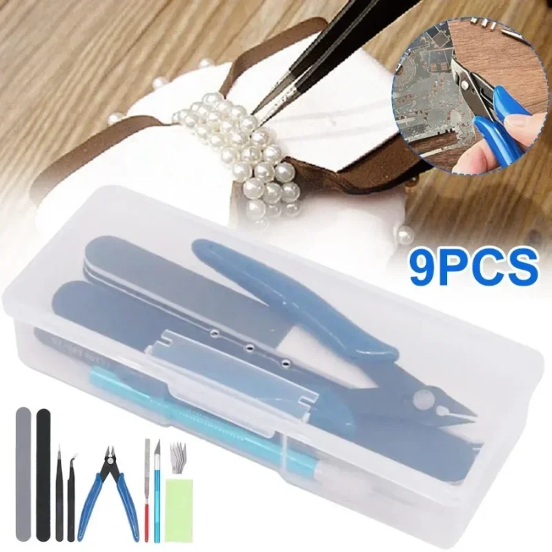 1SET Model Basic Tools Craft DIY Model Car Hobby Building Repairing Assembly Tool Beginner Handmade Scissors Tweezers