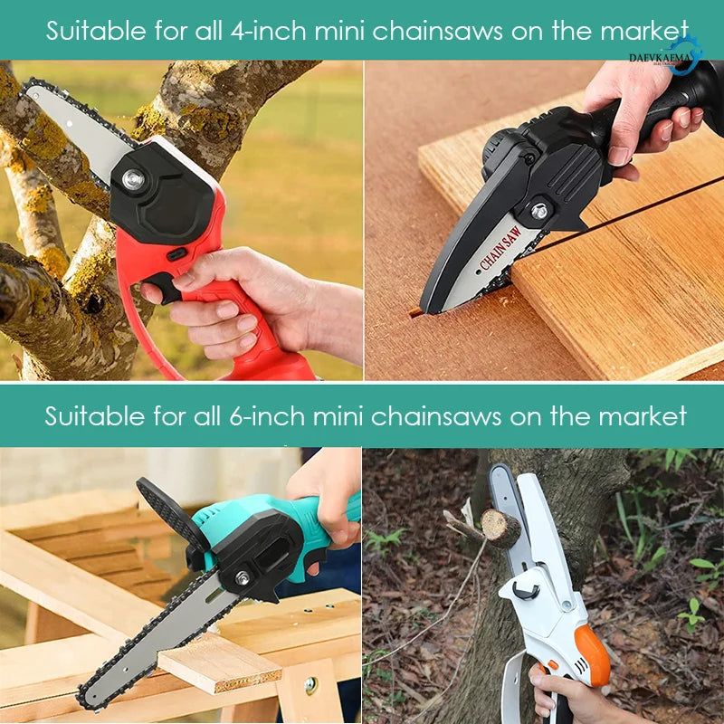 4/6/8/10/12/16inch  1/4" .043" 28/37/45/48  ChainsawDL Semi Chisel Electric Chainsaw Chain SpareWood Branch Cutting House Hold