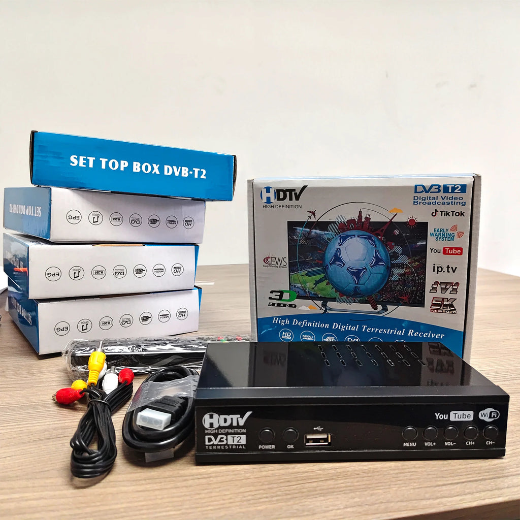 DVB-T2/C Terrestrial Digital TV Set-Top Box, PVR HD Video & Audio, Digital TV Receiver, TV Box
