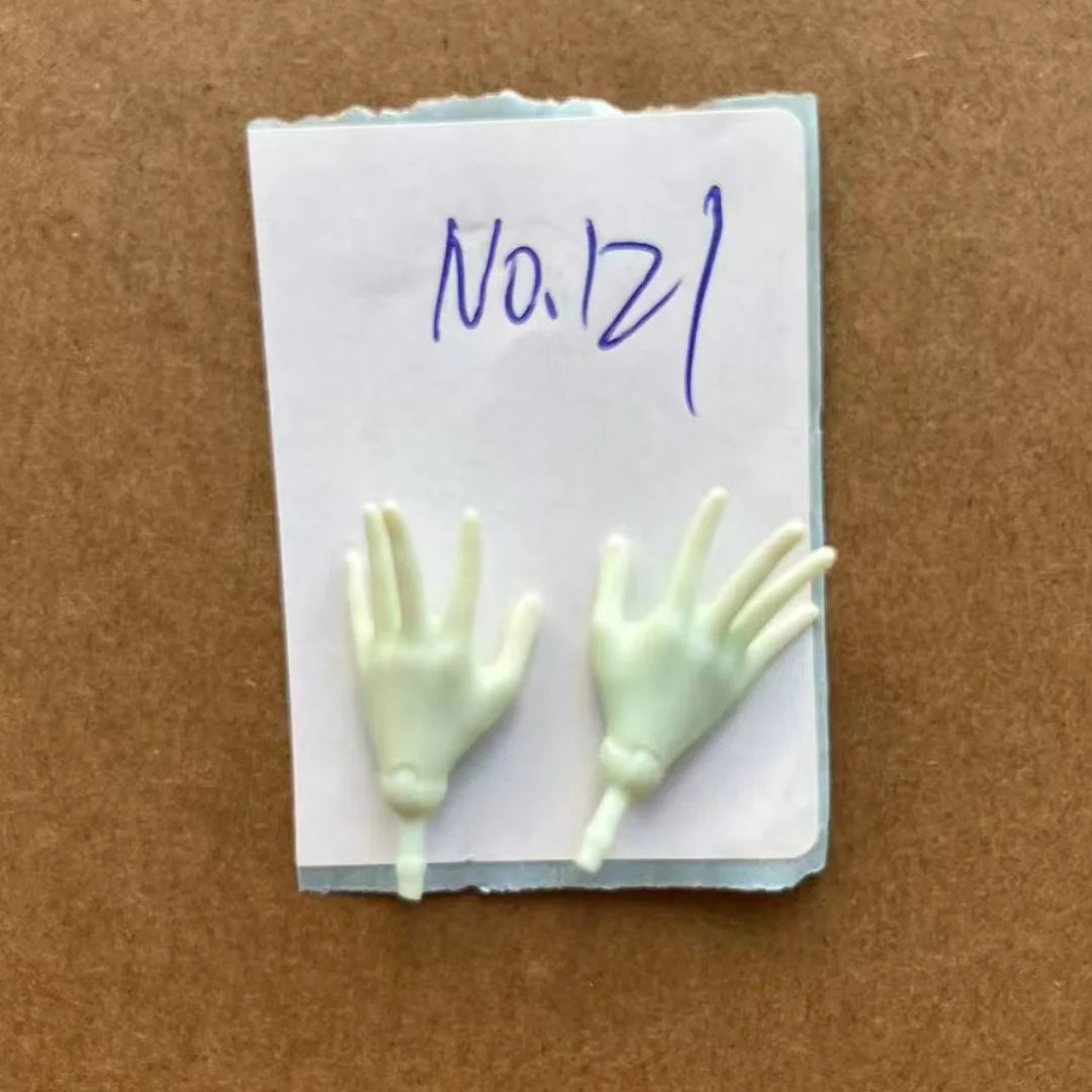 Rainbow Doll Hands With Colorful Nail Polish White Brown Beige Black Doll Parts Male Female Doll Hands Parts