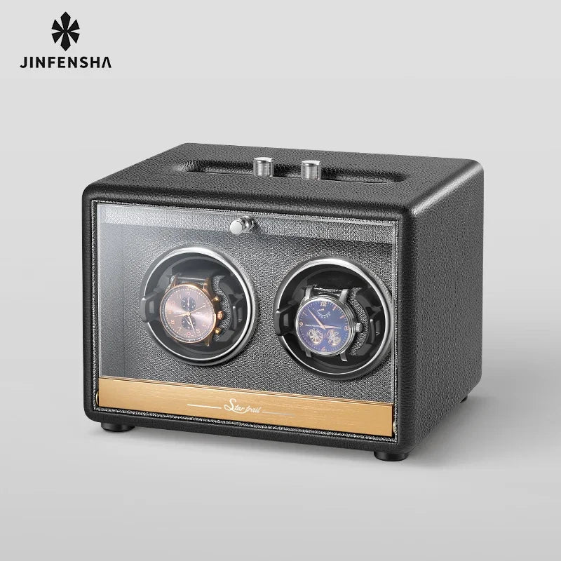 Large Luxury Watch Winder Organizer Storage Box Mechanical Watch Automatic Watch Winders Box Safe Deposit Boxes Display Gifts