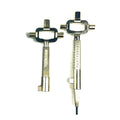 2pcs Multitools, Building Keys and Locksmith Lock Keys, Measuring Tools for Lock Cylinder 6 in 1 Construction Key