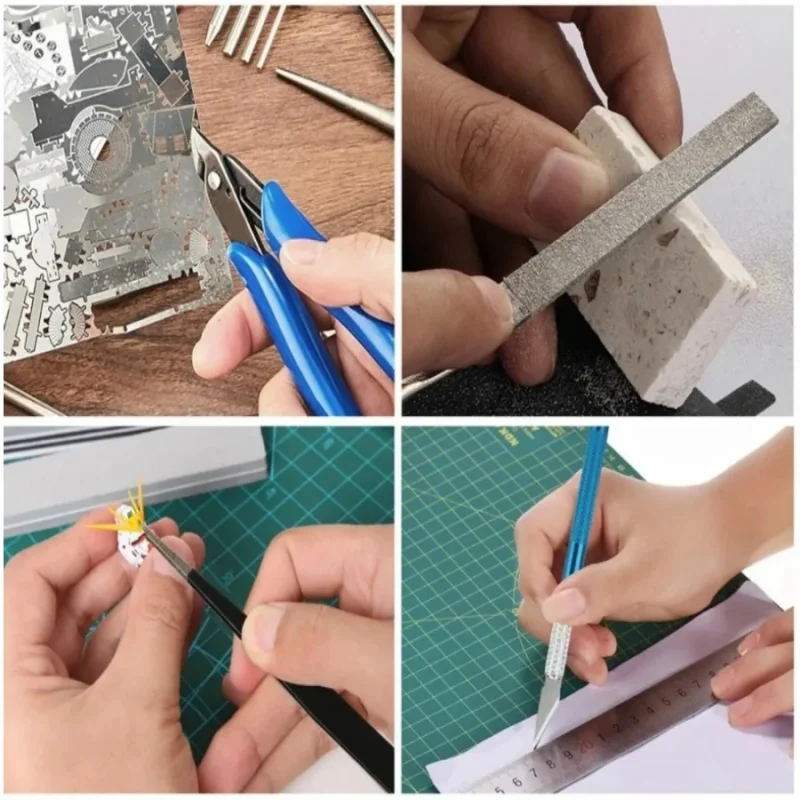 1SET Model Basic Tools Craft DIY Model Car Hobby Building Repairing Assembly Tool Beginner Handmade Scissors Tweezers