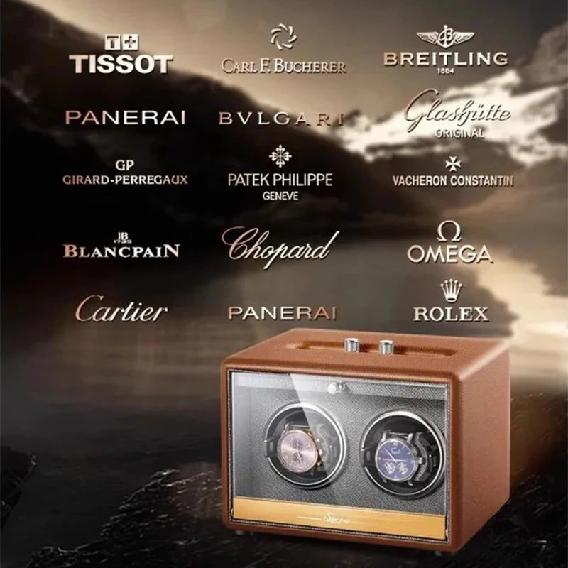 Large Luxury Watch Winder Organizer Storage Box Mechanical Watch Automatic Watch Winders Box Safe Deposit Boxes Display Gifts