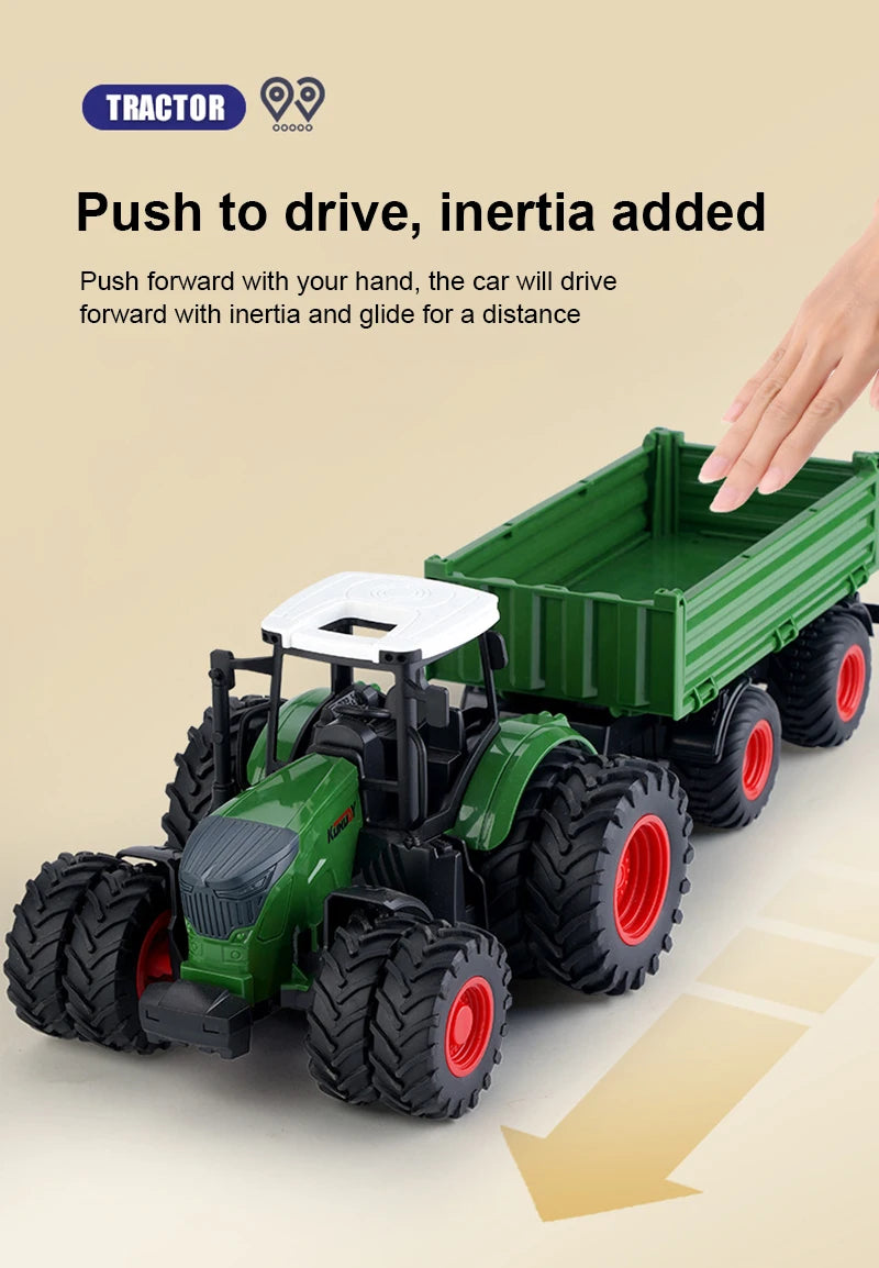 Children Toys Car Models Tractor Multiple Accessories To Choose From