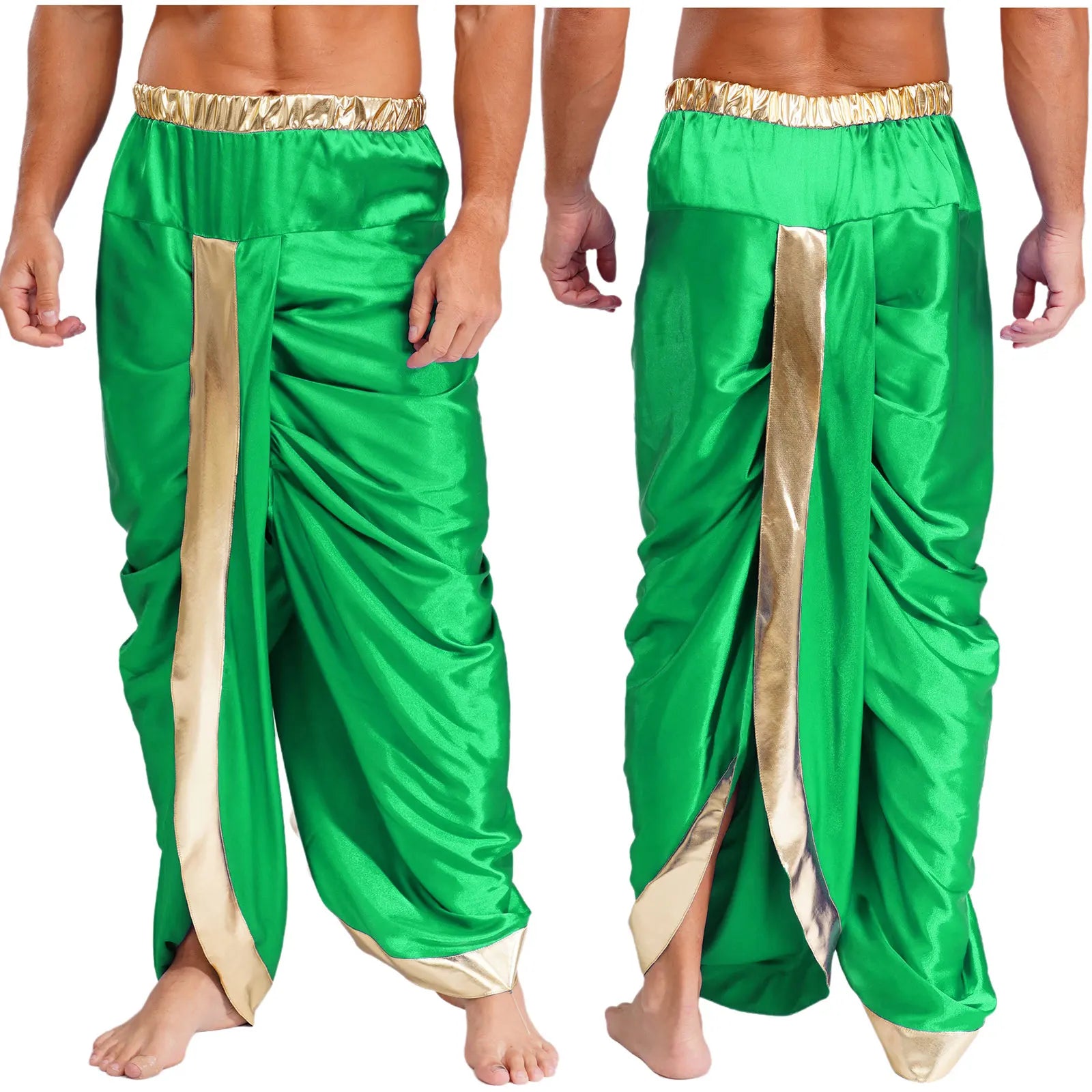 Ready to Wear Dhoti for Men Readymade Dhoti Pants with Dupatta Males Indian Traditional Trousers Festival Party Dress Up Costume