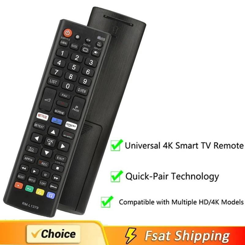 Universal Remote Control For LG TV Remote Compatible with All Models For LG Brand with Netflix Prime Video Shortcut Buttons