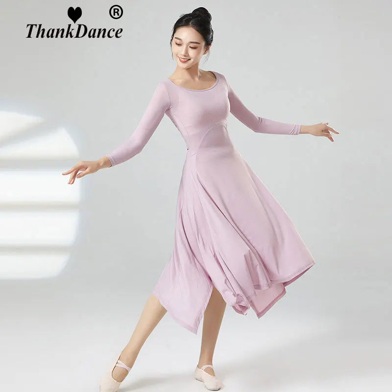Modern Dance Ballroom Dancing Dress Women Standard Ballroom Dance Dress for Waltz/tango/foxtrot Performance Competition Dress