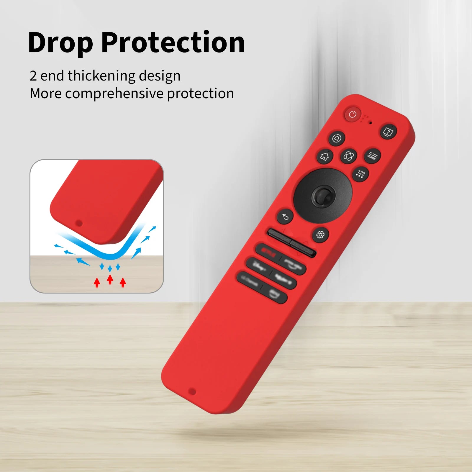 TV Remote Control Cover for LG MR25GA Anti-Slip Silicone Case Lightweight Shockproof Compatible with 2025 LG TV Remote Case