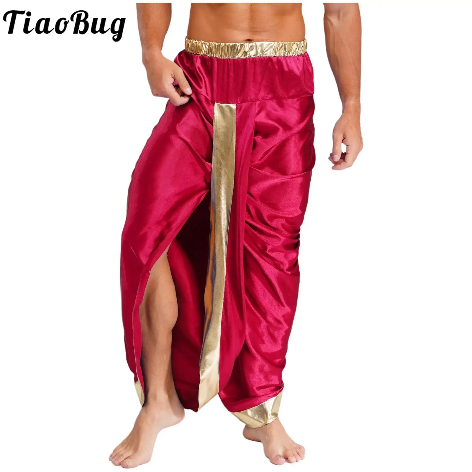 Ready to Wear Dhoti for Men Readymade Dhoti Pants with Dupatta Males Indian Traditional Trousers Festival Party Dress Up Costume