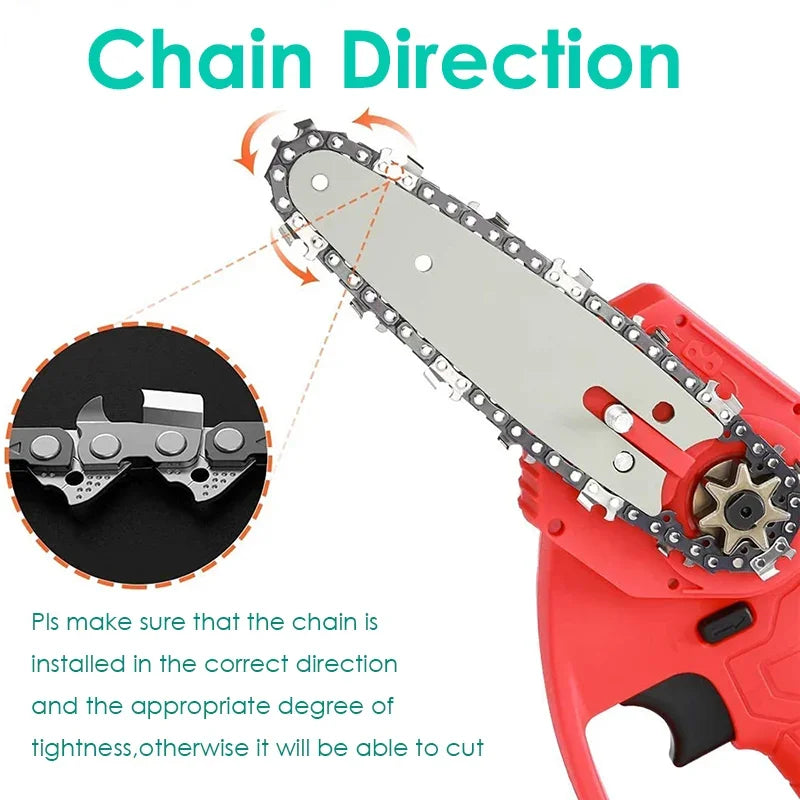 4/6/8/10/12/16inch  1/4" .043" 28/37/45/48  ChainsawDL Semi Chisel Electric Chainsaw Chain SpareWood Branch Cutting House Hold