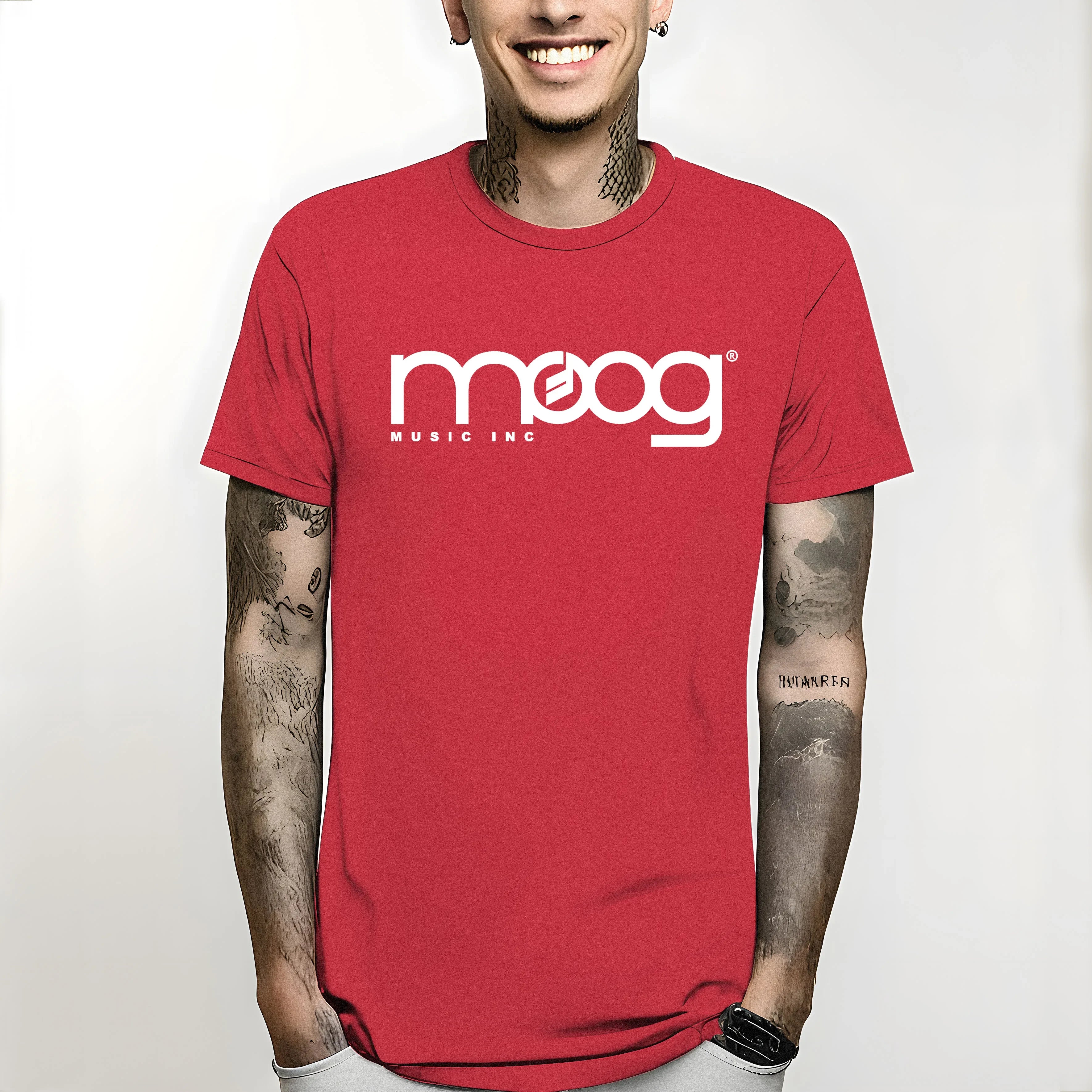 T Shirt Est Top TeesFashion Style Men Tee100% Cotton Classic Te 2024 New Moog Tshirt Synth Music Inc Minimoog Analog  Fashion