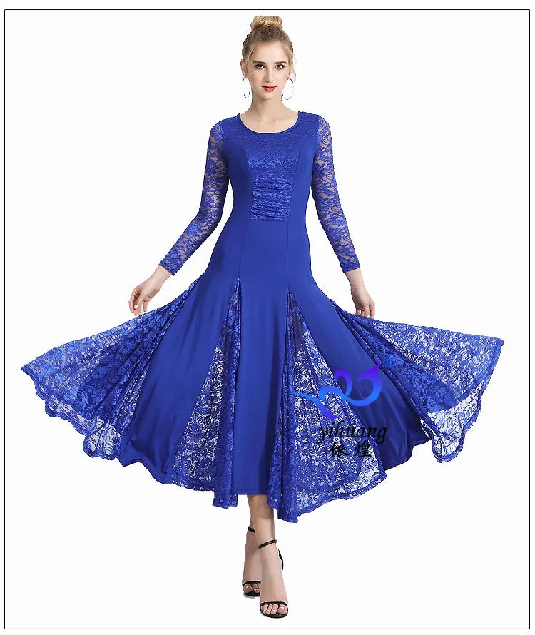 Modern Dance Dress, Ballroom Dance Dress, Ballroom Dance Dress, Grand Swing Dress, Waltz Dance Dress, Competition Performance Dr