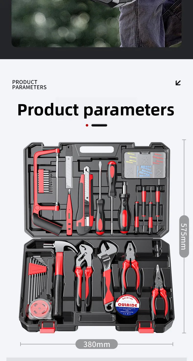 Household Toolbox Set of Home Maintenance Hardware Tools Full Manual Electrician Special Multifunctional Combination